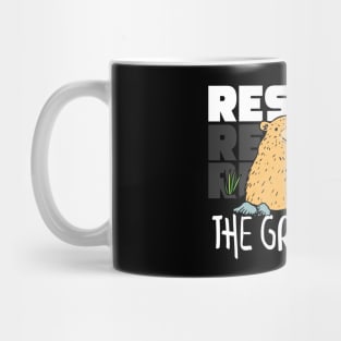 Cute Respect The Groundhog Funny Groundhog Day Mug